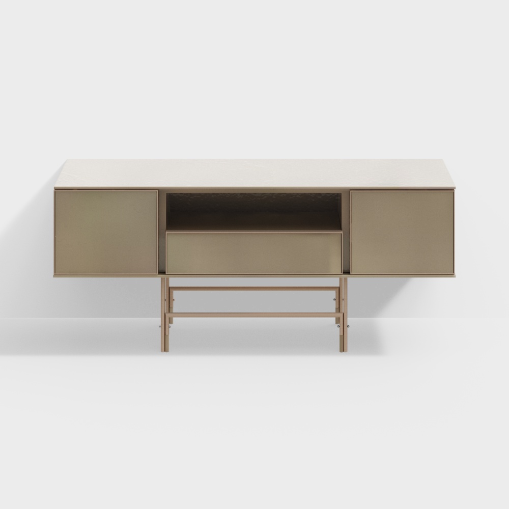 Minimalist living room TV cabinet