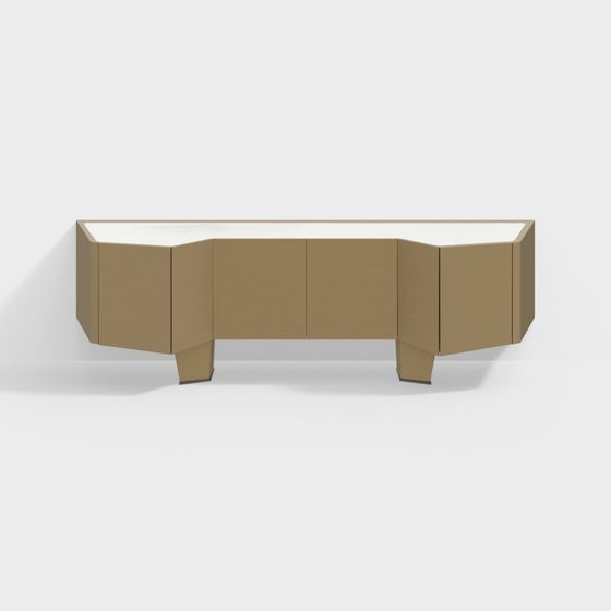 Origami TV Cabinet 3D model
