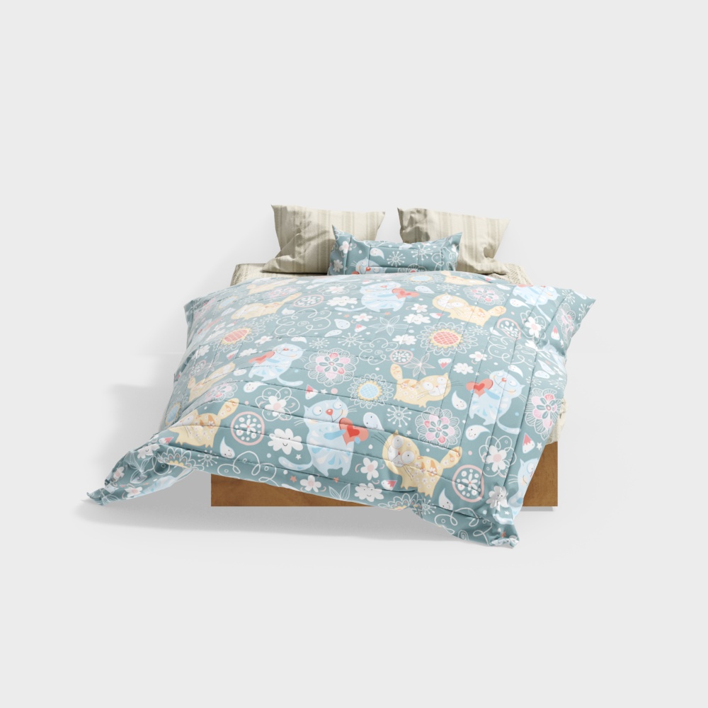 Blue bed for children