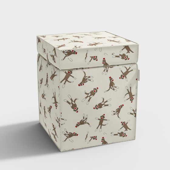 Sock Monkey Storage Box 3D model