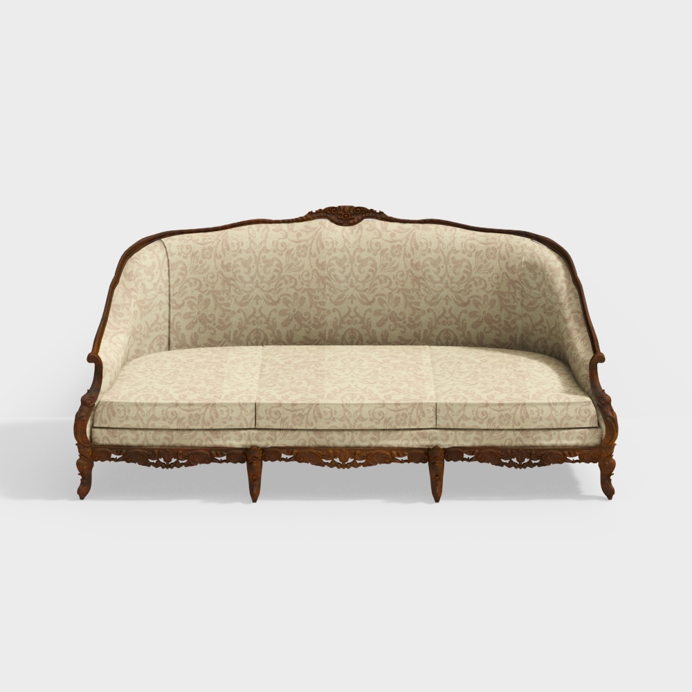 Victorian Elegance Sofa 3D model