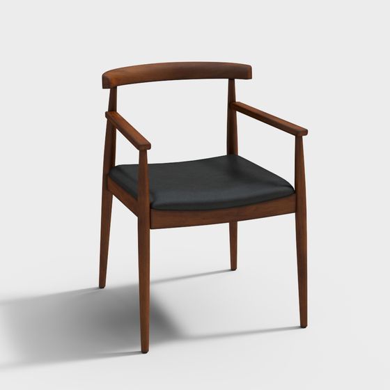 Sophisticated Low-Poly Chair 3D Model for Creative Spaces