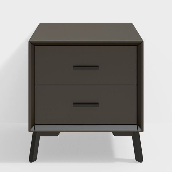 Mid-Century Modern Nightstand 3D model