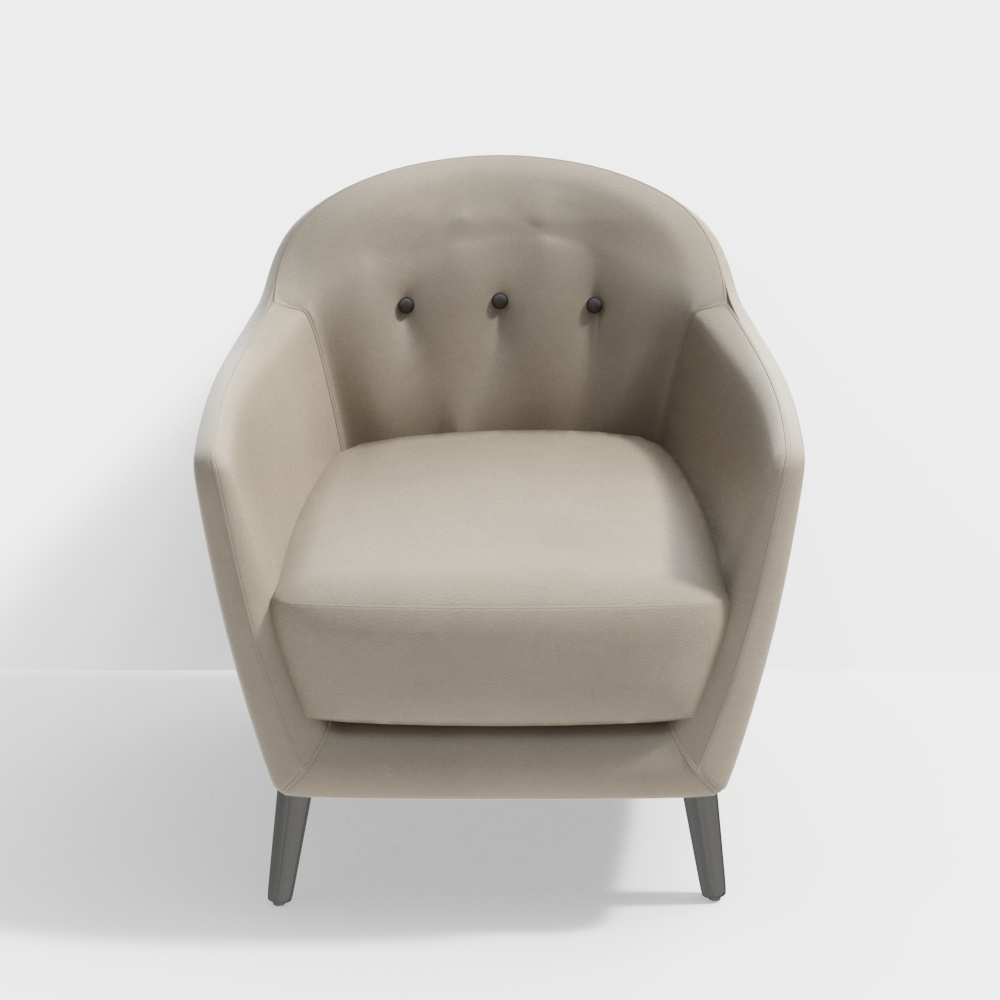 Silla individual de sala de estar simple