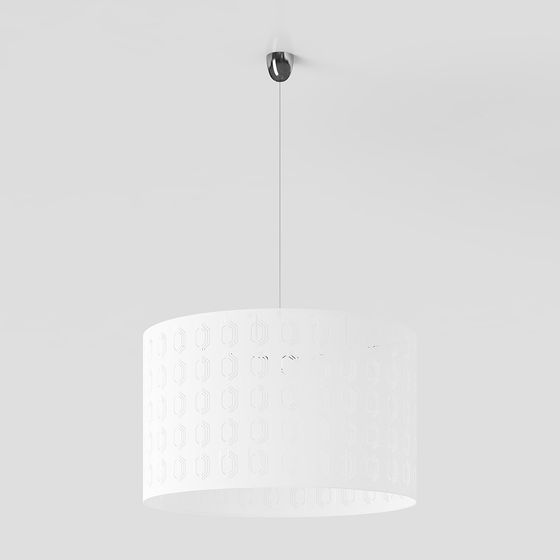 Geometric Pendant Light 3D model for Modern Decor