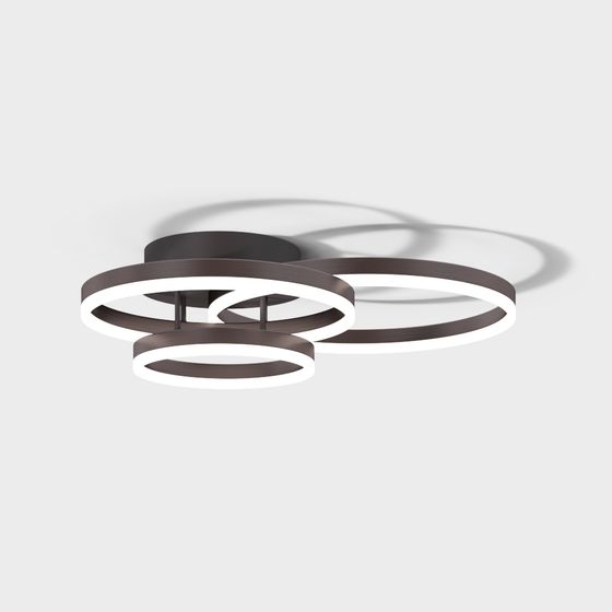 Ring Light Shadows Ceiling Lamp 3D model