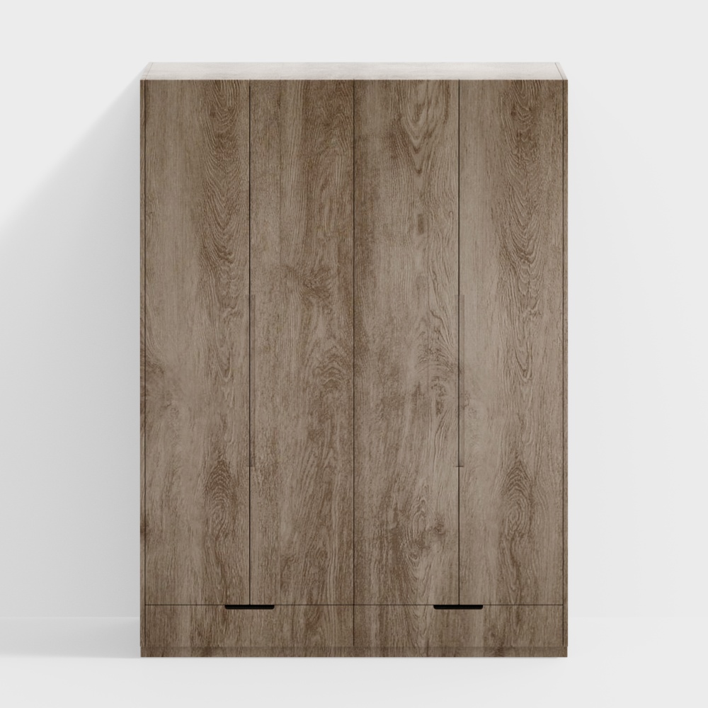 Minimalist bedroom wardrobe