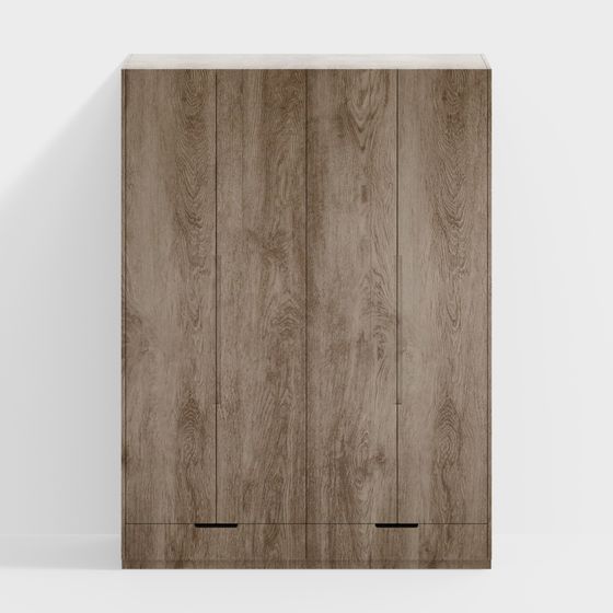 Stylish Wooden Storage Cabinet 3D model