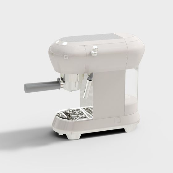 Máquina de café exterior minimalista