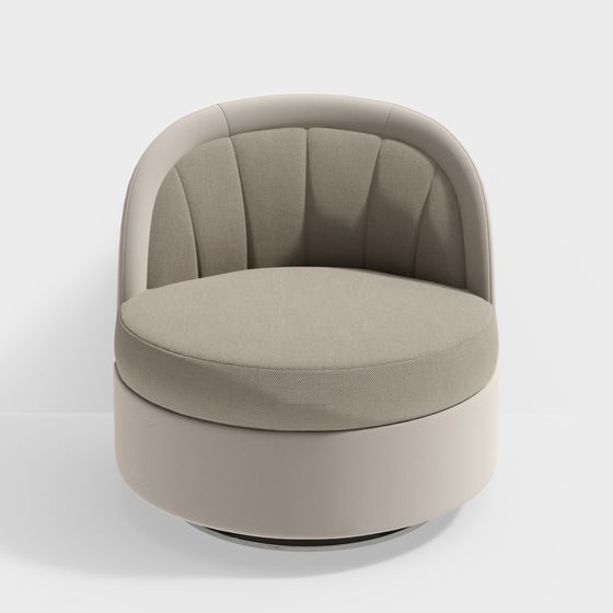 Round Comfort Chair 3D model