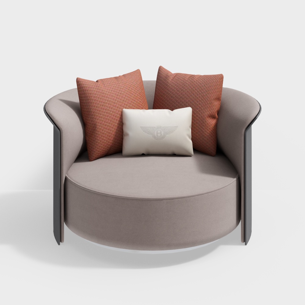 Modern living room single sofa