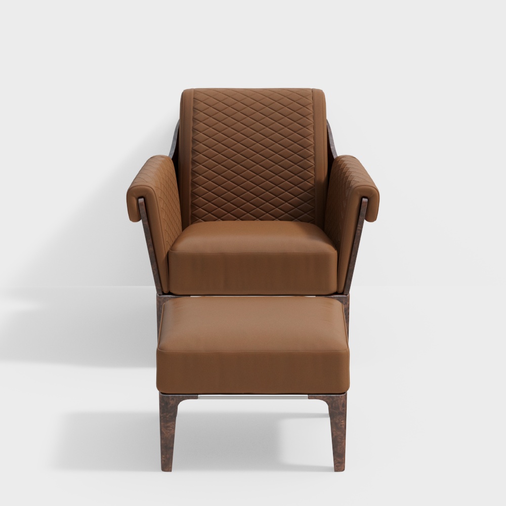 Single chair in minimalist reception room