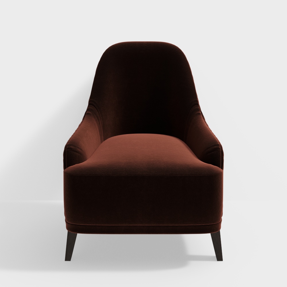 Single chair in minimalist reception room