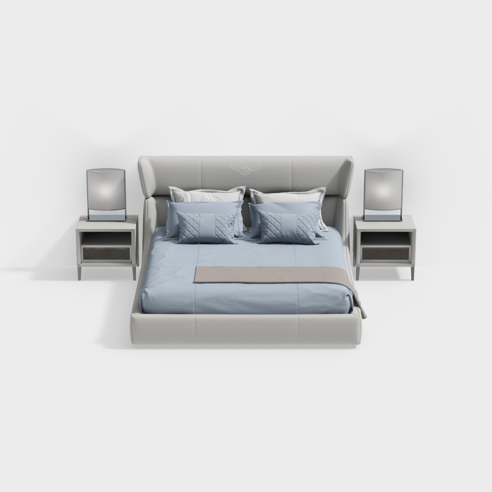 Modern bedroom double bed