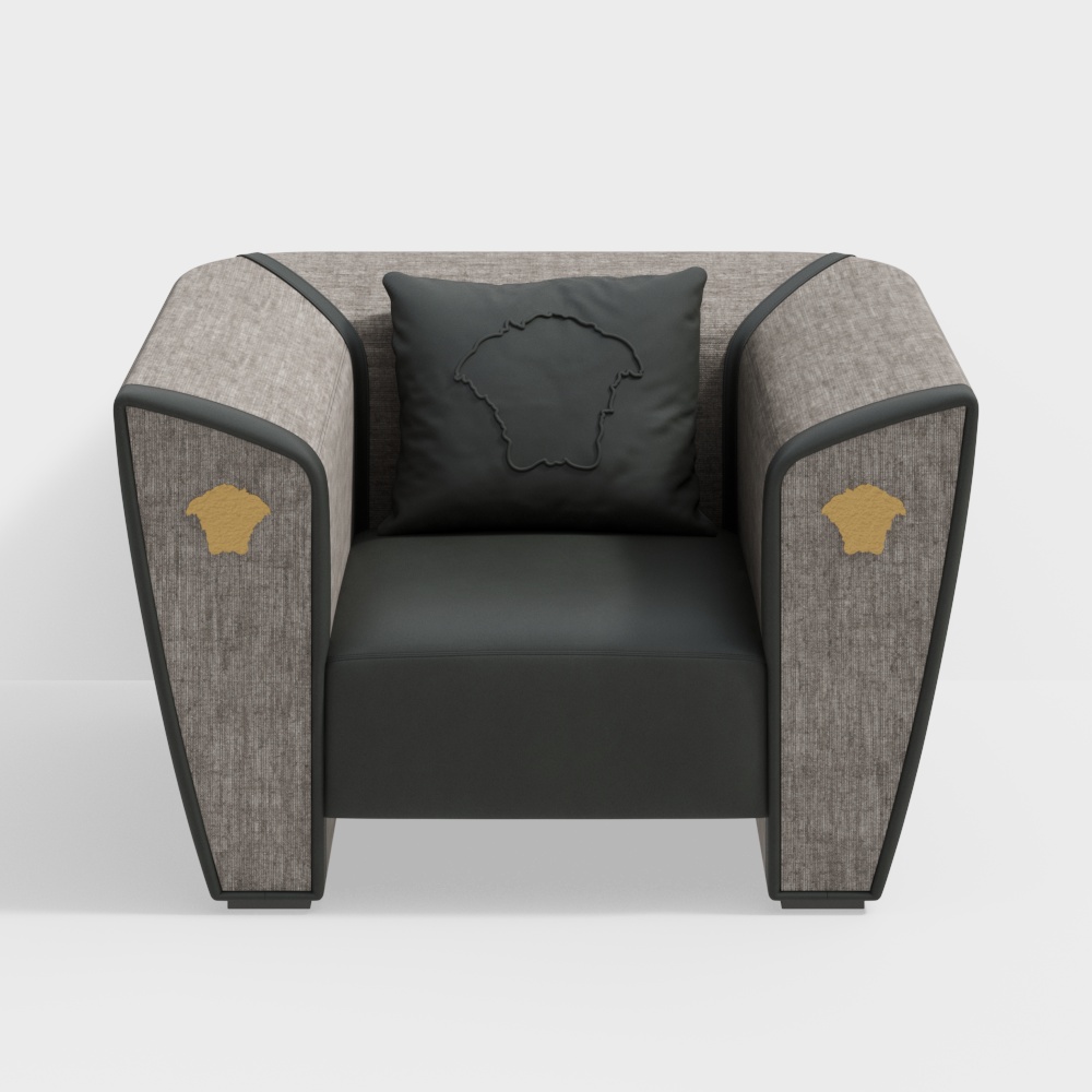 Modern living room single sofa