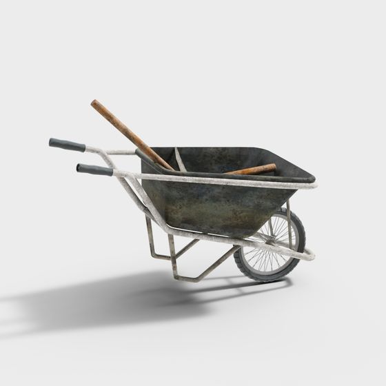 Classic Handcart 3D model for Creative Projects