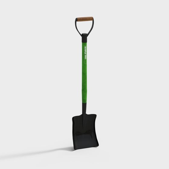 Stylish 3D Shovel Model for Creative Applications
