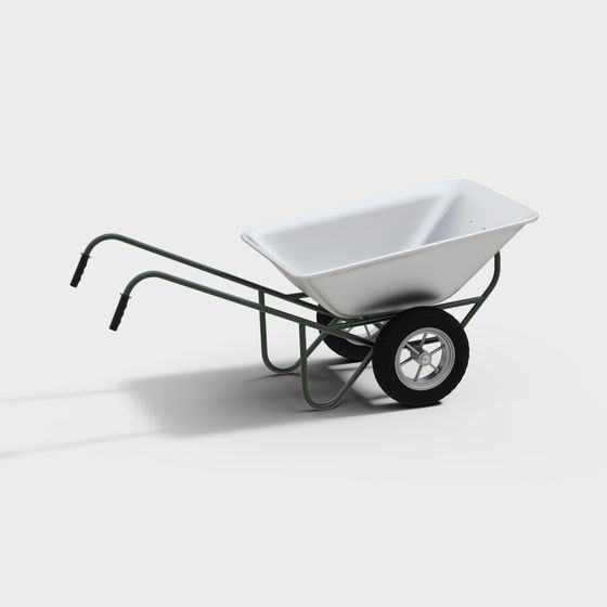 Elegant Garden Wheelbarrow 3D model