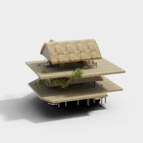 나무제 이층 빌라