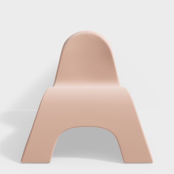 Stylish Streamlined Lounge Chair 3D Model