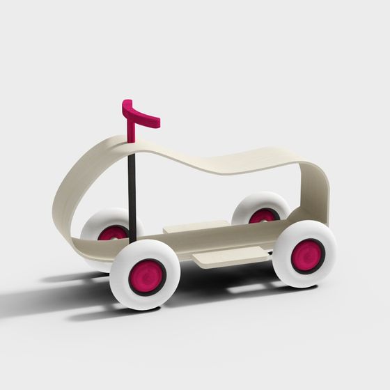 Childhood Race Car 3D model