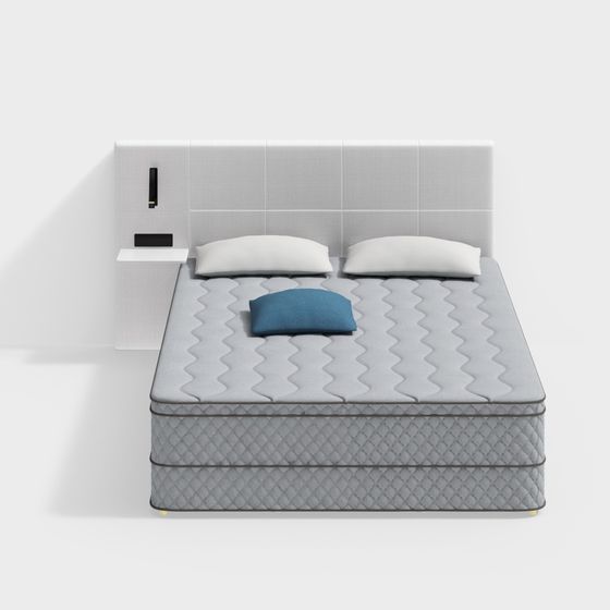 Giường đôi phòng ngủ hiện đại