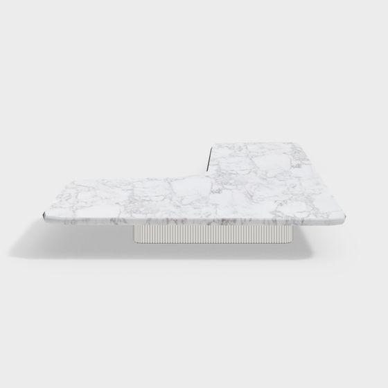 Elegant Marble Floating Table 3D model