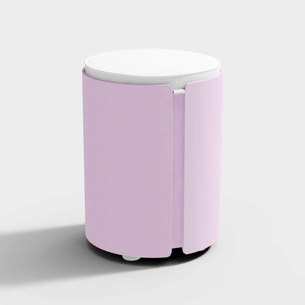 Purple trash can