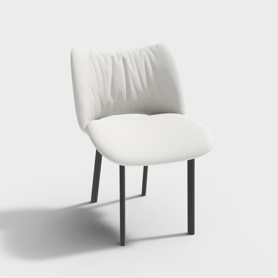 Sleek Armchair 3D model for Modern Interiors