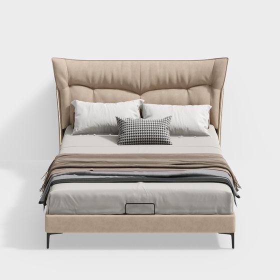 Giường kiểu vintage 1.5m Bộ sưu tập Savannah BSFNC2874