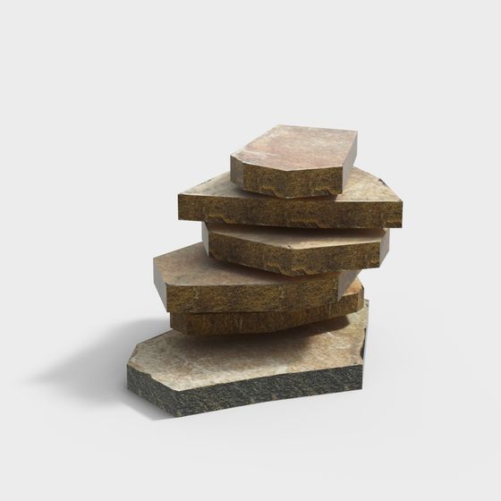 Balanced Stones 3D model