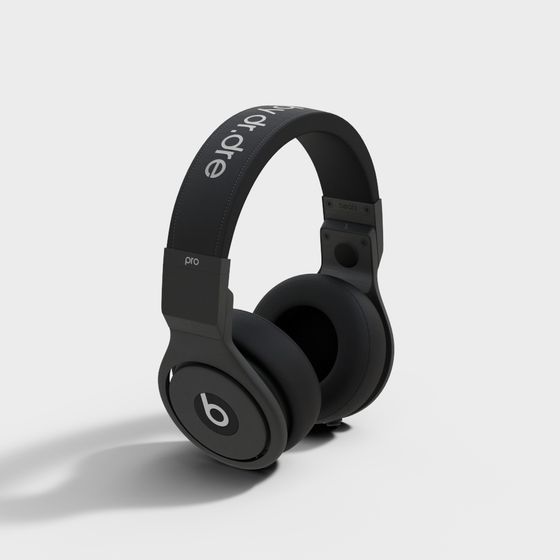 Futuristic Beats Pro Headphones 3D model