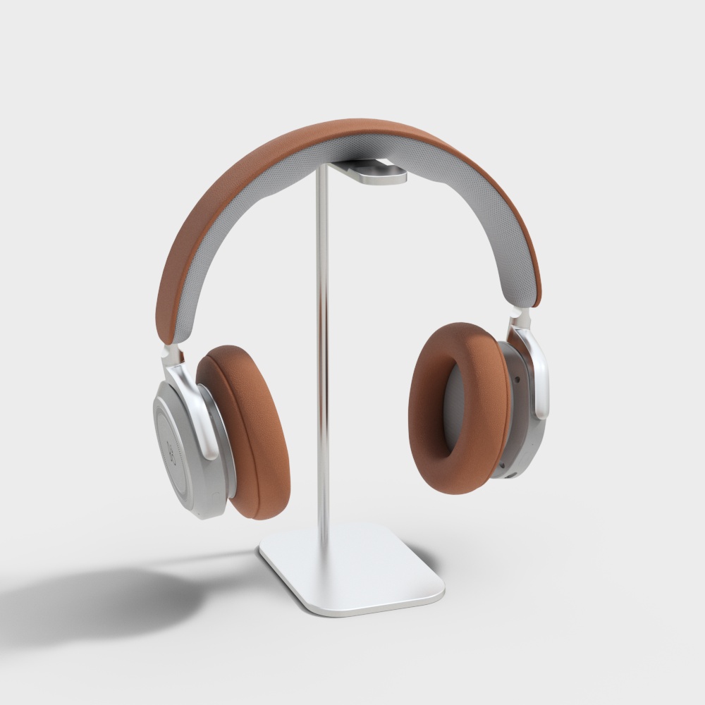 Orange Leder Kopfhörer