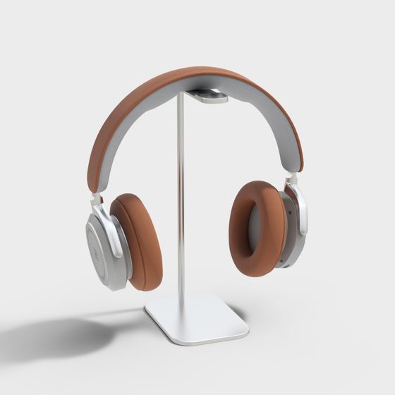 Orange Leder Kopfhörer