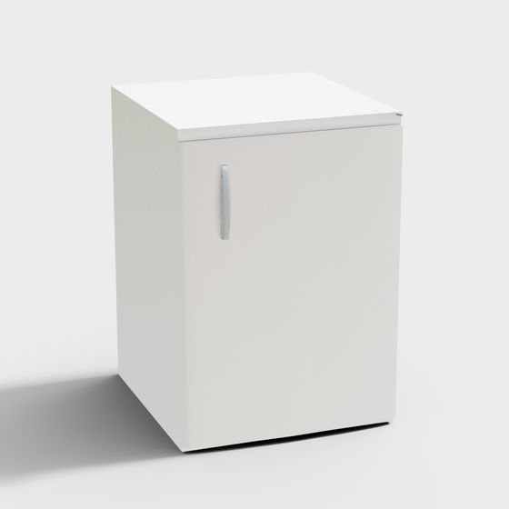 Stylish Minimalist Cabinet 3D model for Modern Interiors