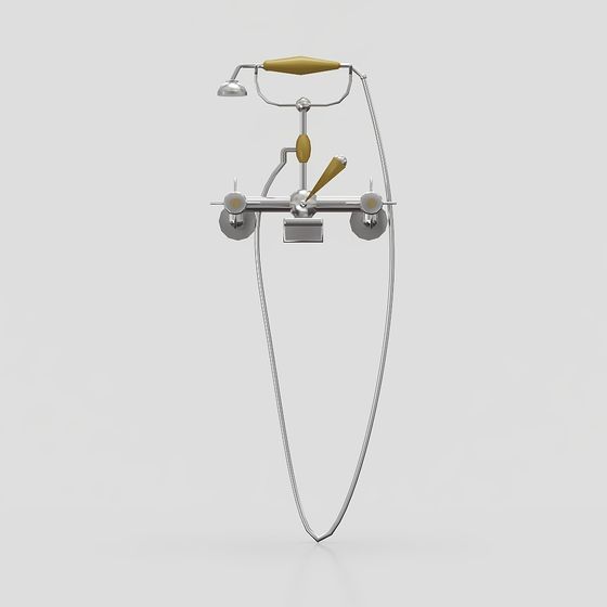 Futuristic Shower System 3D model for Modern Bathrooms