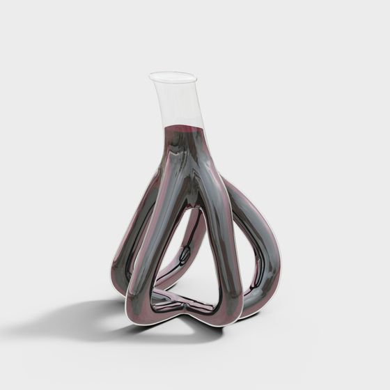 Elegant Streamlined Bottle 3D model for Design Projects