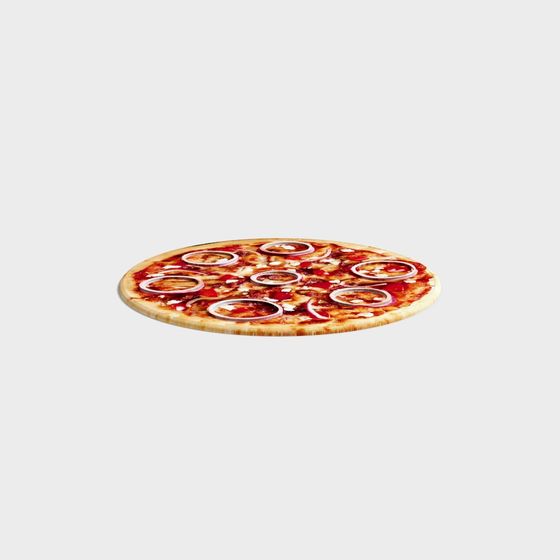 Delicious Low-Poly Pizza 3D Model
