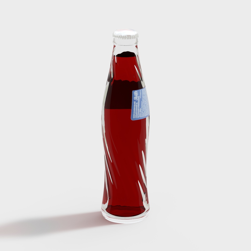 Stylish Glass Bottle 3D model