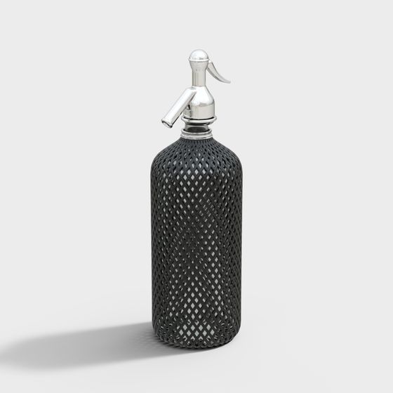 Unique Low-Poly Grid Fountain Bottle 3D model