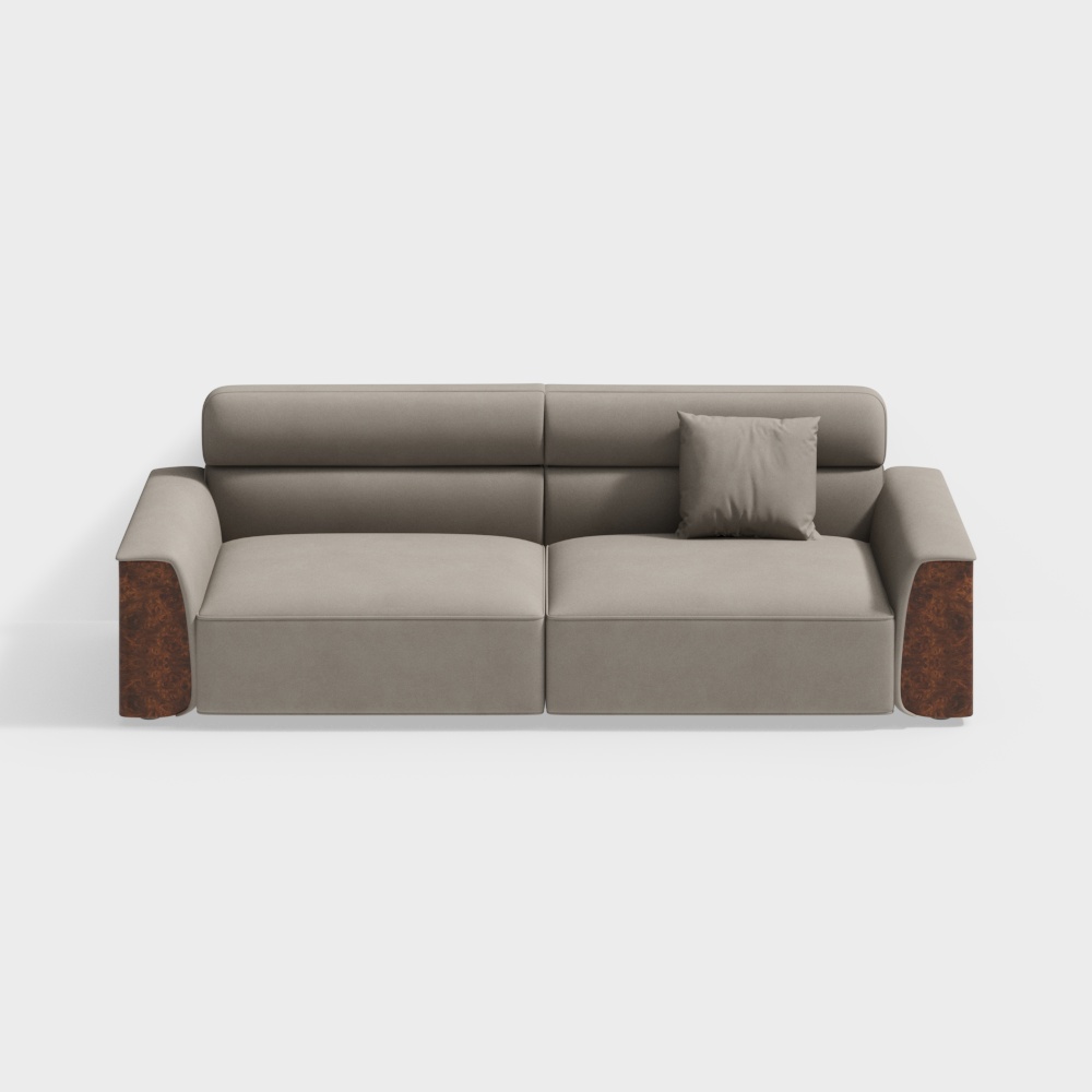 Simple living room double sofa