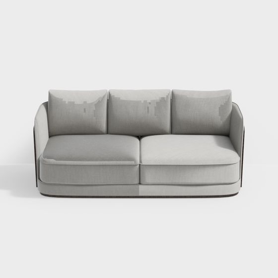 Modern Low-Poly 3D Sofa Model