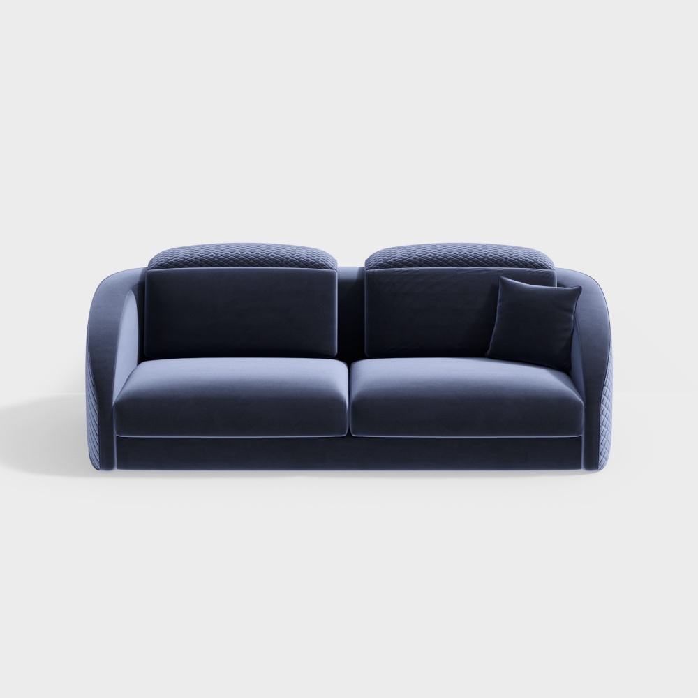 Simple living room double sofa