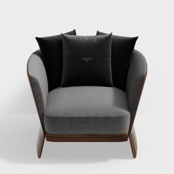 Bentley Armchair 3D model - Luxury Comfort