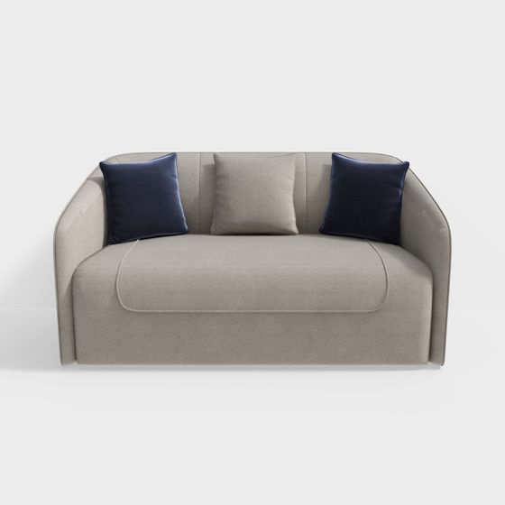 Sleek Minimalist Sofa 3D Model for Modern Spaces