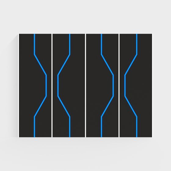 Future Tech Door Panel 3D model