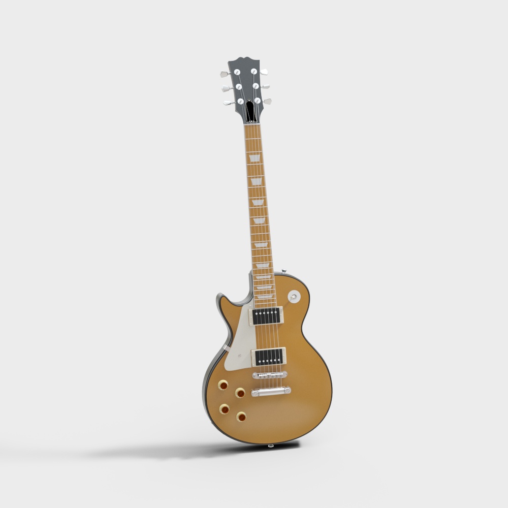 Stylish Electric Guitar 3D model for Creative Projects