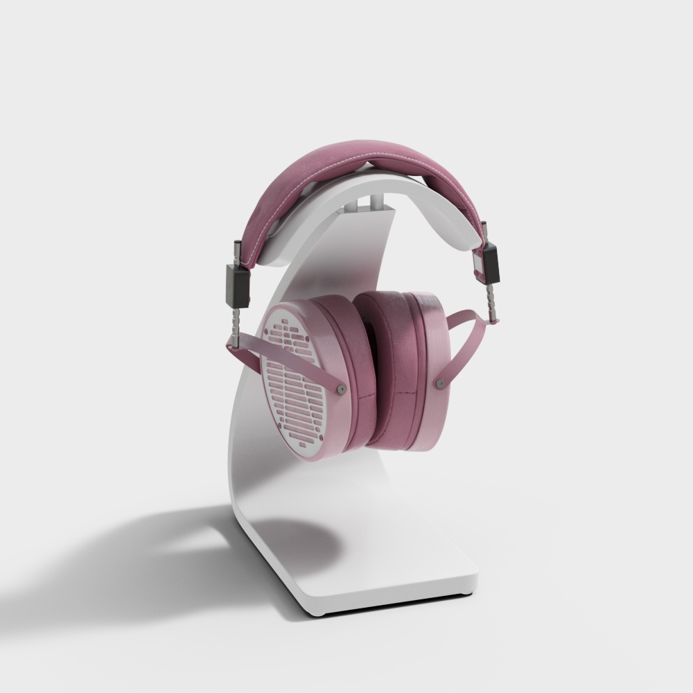 Pink Bluetooth headphones