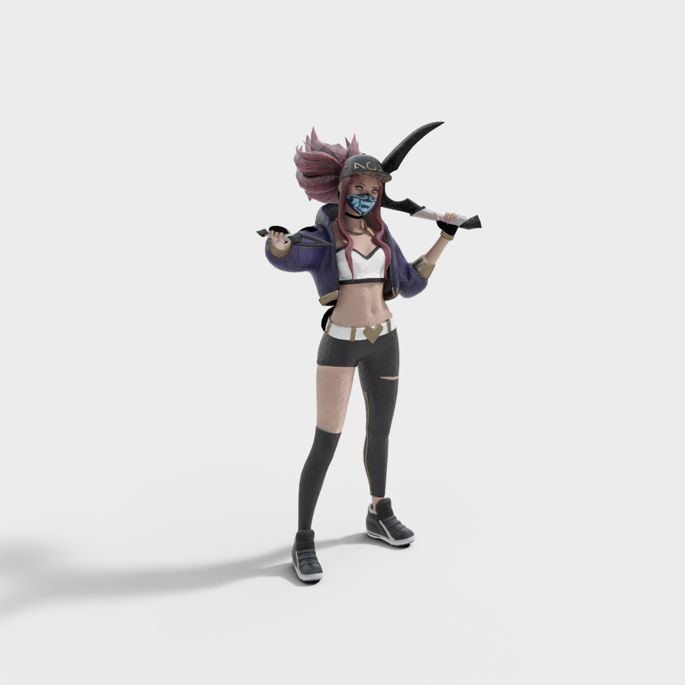 Battle Warrior 3D Model - Low Poly, High Detail