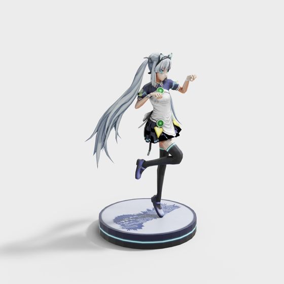 Futuristic Dancer 3D Model